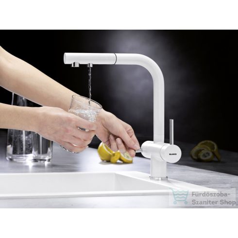 BLANCO FONTAS-S II Silgranit-Look kihúzhatófejes mosogató csaptelep, fekete 526158