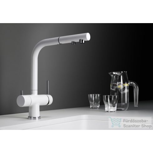 BLANCO FONTAS-S II Silgranit-Look kihúzhatófejes mosogató csaptelep, fekete 526158