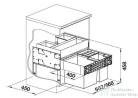Blanco SELECT II XL 60/3 ORGA hulladékgyűjtő 526210