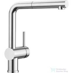   Blanco LINUS-S mosogató csaptelep, kihúzható zuhanyfejjel, PVD steel 526242