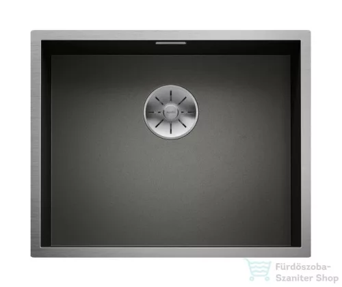 Blanco ZEROX 500-U Durinox rozsdamentes acél mosogató medence alulról való beépítéshez, Dark Steel 526243