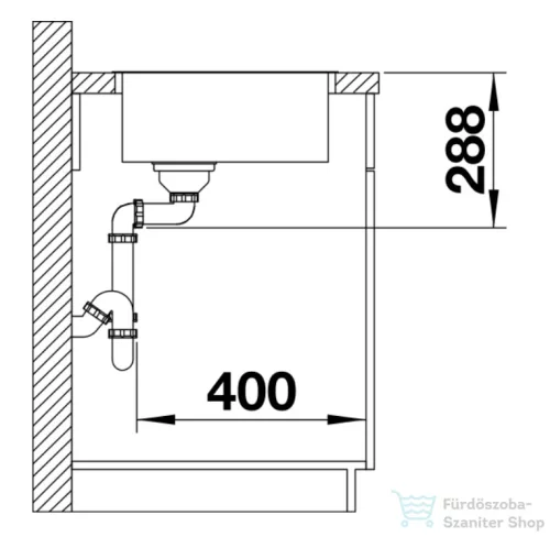 Blanco ZEROX 700-IF Durinox rozsdamentes acél mosogató medence, Dark Steel 526246