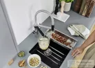 Blanco EVOL-S Pro drink.filter mosogató csaptelep, flexibilis zuhanyfejjel, szűrőrendszerrel, PVD steel 526311