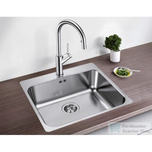 BLANCO SUPRA 500-IF/A R12 fényezett rozsdamentes acél mosogató medence, távműködtető nélkül 526354