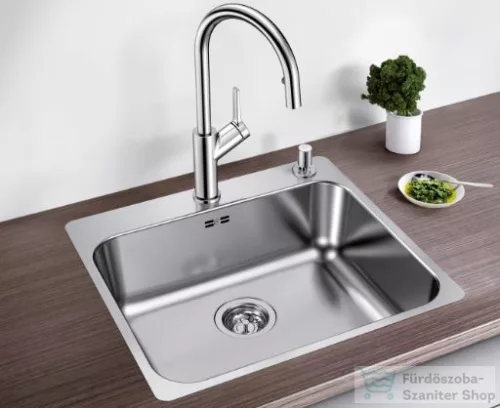 Blanco SUPRA 500-IF/A R12 rozsdamentes acél mosogató medence, távműködtetővel, fényezett acél 526355
