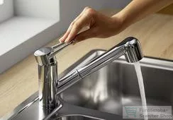 Blanco WEGA-S II mosogató csaptelep, kihúzható zuhanyfejjel, króm 526416