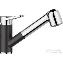   BLANCO Wega-S II Silgránit-Look kihúzhatófejes mosogató csaptelep, fekete/króm 526428