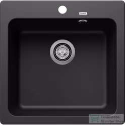   Blanco NAYA 5 51,5x51 cm-es SILGRANIT® mosogató medence, fekete 526578