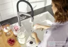Blanco SONEA-S mosogató csaptelep, kihúzható zuhanyfejjel, rozsdamentes acél 526616