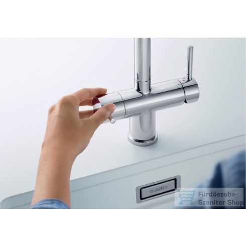 BLANCO FONTAS-S II kihúzhatófejes mosogató csaptelep, matt fekete 526672