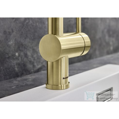 BLANCO LINUS álló mosogató csaptelep, satin gold 526683