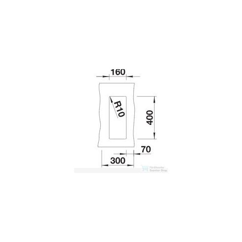 Blanco SUBLINE 160-U SILGRANIT® mosogató medence alulról való beépítéshez, törtfehér 526802