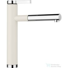   BLANCO Linee-S Silgránit-look kihúzható fejes mosogató csaptelep, törtfehér/króm 526957