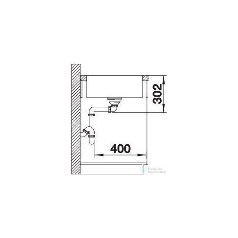 Blanco AXIA III 45S SILGRANIT® mosogatótál üveg vágólappal, Infino lefolyó-távműködtetővel törtfehér (527035)
