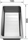 Blanco AXIA III 6 S SILGRANIT® mosogató medence, távműködtetővel, fa vágódeszkával, jobbos főmedencével, törtfehér 527046