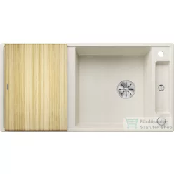   Blanco AXIA III XL 6 S SILGRANIT® mosogató medence, távműködtetővel, fa vágódeszkával, törtfehér 527052