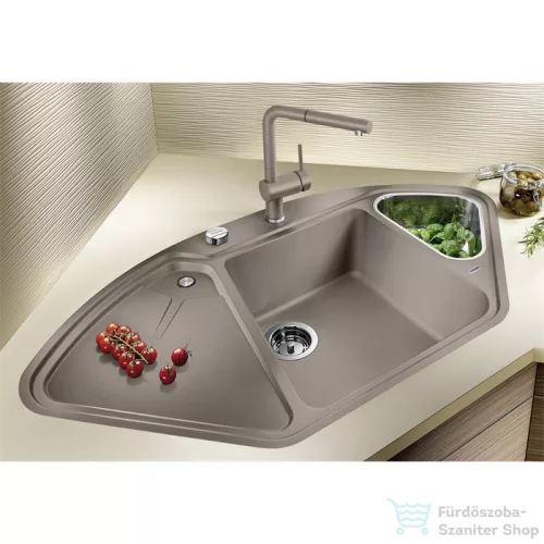 Blanco DELTA II-F 40S SILGRANIT® mosogató medence munkalapszintű beépítéshez, távműködtetővel, jobbos főmedence, törtfehér 527056