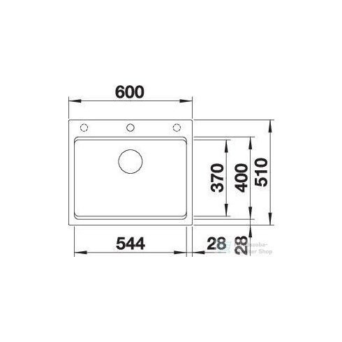 Blanco ETAGON 6 SILGRANIT® mosogatótál  (Lefolyó-távműködtető nélkül) törtfehér 527076