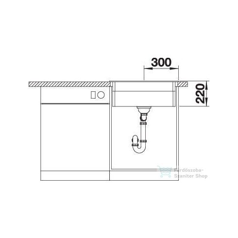 Blanco ETAGON 6 SILGRANIT® mosogatótál  (Lefolyó-távműködtető nélkül) törtfehér 527076