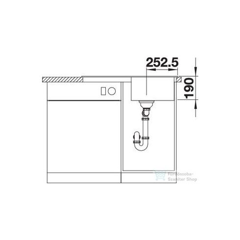 Blanco LEGRA 45 S SILGRANIT® forgatható mosogatótál törtfehér (527085)