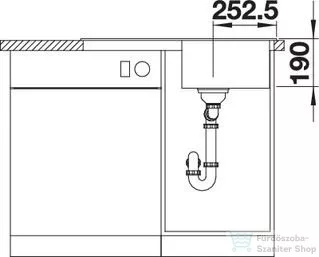 Blanco LEGRA 45 S SILGRANIT® mosogató medence, törtfehér 527085