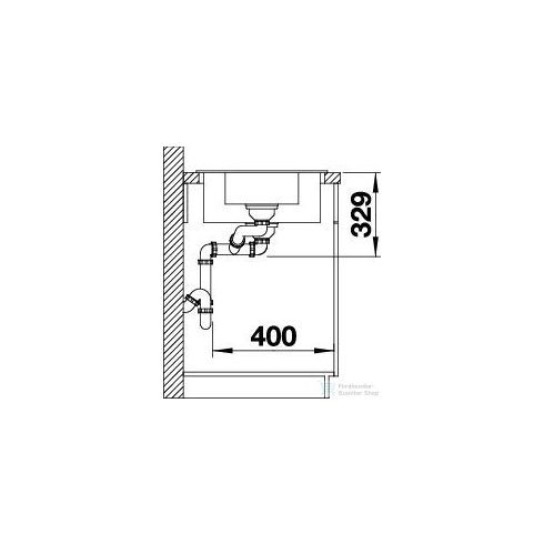 Blanco LEGRA 6 S törtfehér silgranit forgatható mosogató medence (527088)