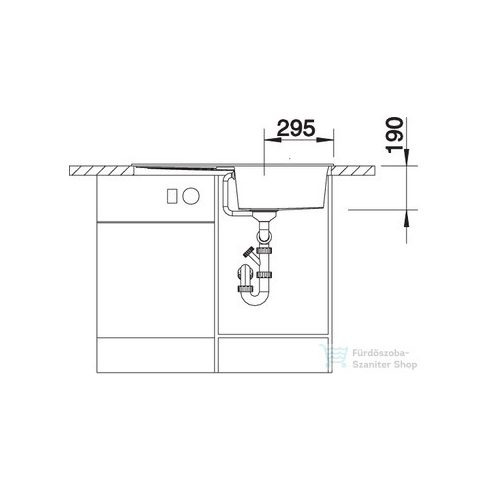 Blanco METRA 5 S silgranit forgatható mosogató medence törtfehér (527110)