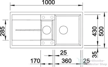 Blanco METRA 6 S SILGRANIT® mosogató medence, törtfehér 527117