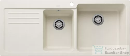 Blanco NAYA 8 S 116x50 cm-es SILGRANIT® mosogató medence, bal oldali csepegtetővel, törtfehér 527132