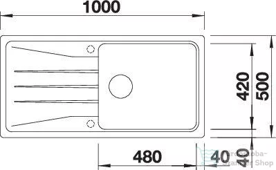 Blanco SONA XL 6 S SILGRANIT® mosogató medence, törtfehér 527158
