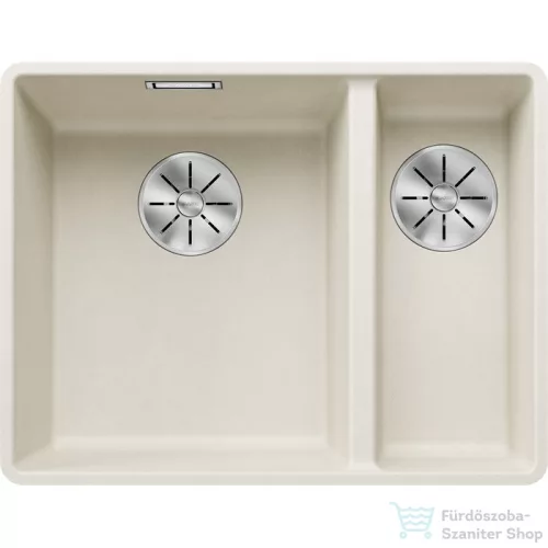 Blanco SUBLINE 340/160-F SILGRANIT® mosogató medence munkalapszintű beépítéshez, balos főmedence, törtfehér 527161