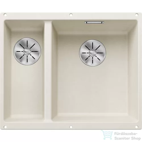 Blanco SUBLINE 340/160-U SILGRANIT® mosogató medence alulról való beépítéshez, jobbos főmedence, törtfehér 527163
