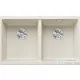 Blanco SUBLINE 350/350-U SILGRANIT® mosogató medence alulról való beépítéshez, törtfehér 527164