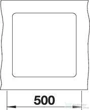 Blanco SUBLINE 400-F SILGRANIT® mosogató medence munkalapszintű beépítéshez, törtfehér 527165