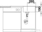 Blanco ZIA 5 S SILGRANIT® mosogató medence, törtfehér 527204