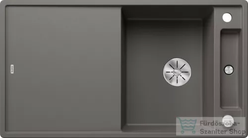 Blanco AXIA III 5 S SILGRANIT® mosogató medence, távműködtetővel, fa vágódeszkával, vulkánszürke 527223