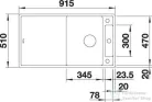 Blanco AXIA III 5 S SILGRANIT® mosogató medence, távműködtetővel, fa vágódeszkával, vulkánszürke 527223