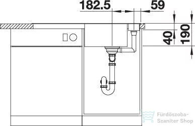 Blanco AXIA III 5 S SILGRANIT® mosogató medence, távműködtetővel, fa vágódeszkával, vulkánszürke 527223