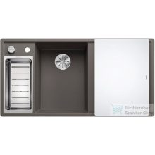   Blanco AXIA III 6 S SILGRANIT® mosogatótál Infino lefolyó-távműködtetővel, baloldali főmedencével, üveg vágólappal vulkánszürke (527226)