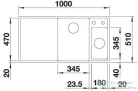 Blanco AXIA III 6 S SILGRANIT® mosogató medence, távműködtetővel, fa vágódeszkával, balos főmedencével, vulkánszürke 527227