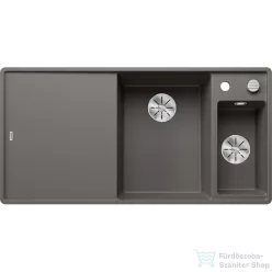   Blanco AXIA III 6 S-F SILGRANIT® mosogató medence munkalapszintű beépítéshez, távműködtetővel, üveg vágólappal, jobbos főmedencével, vulkánszürke 527232