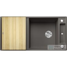   BLANCO AXIA III XL 6 S vulkánszürke gránit mosogató fa vágódeszkával távműködtetővel  527235