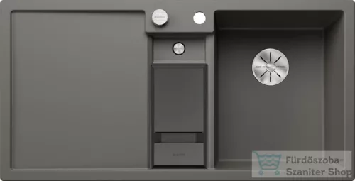 Blanco COLLECTIS 6 S SILGRANIT® mosogató medence, távműködtetővel, jobbos főmedencével, vulkánszürke (527241)