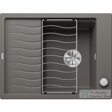   BLANCO ELON 45 S silgránit mosogató medence lefolyó-távműködtetővel vulkánszürke 527251