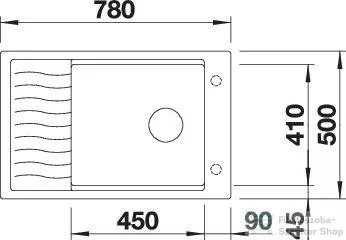 Blanco ELON XL 6 S SILGRANIT® mosogató medence, vulkánszürke 527252
