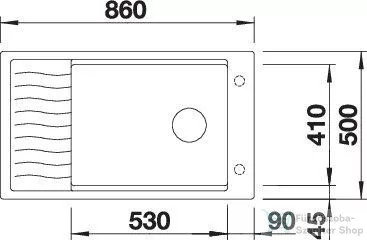 Blanco ELON XL 8 S SILGRANIT® mosogató medence, vulkánszürke 527255