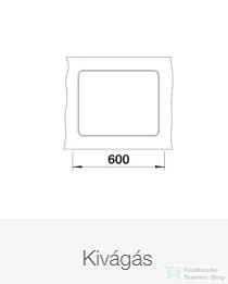 Blanco ETAGON 500-F SILGRANIT® mosogató medence munkalapszintű beépítéshez, vulkánszürke 527257