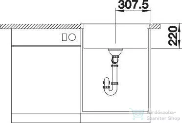 Blanco PLEON 6 SILGRANIT® mosogató medence, vulkánszürke 527320