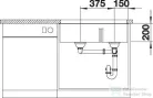 Blanco SUBLINE 430/270-U SILGRANIT® mosogató medence alulról való beépítéshez, balos főmedence, vulkánszürke 527350