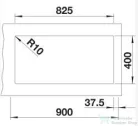 Blanco SUBLINE 480/320-U SILGRANIT® mosogató medence alulról való beépítéshez, balos főmedence, vulkánszürke 527351
